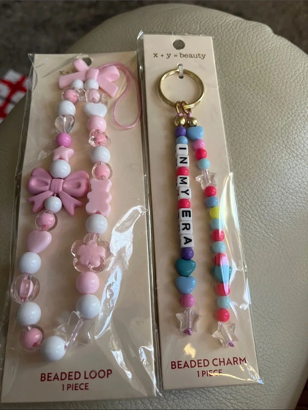X + Y = Beauty charms for lip balm/gloss!  New.